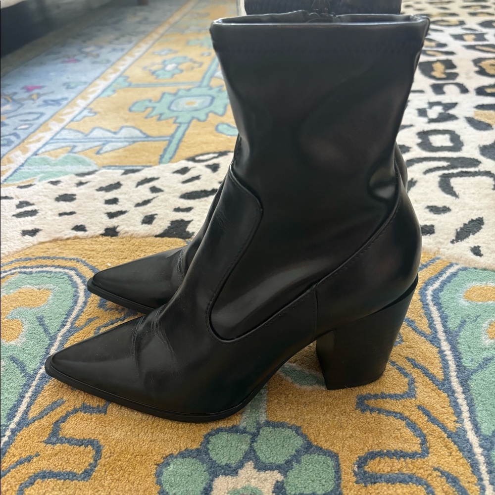 Black ankle boots